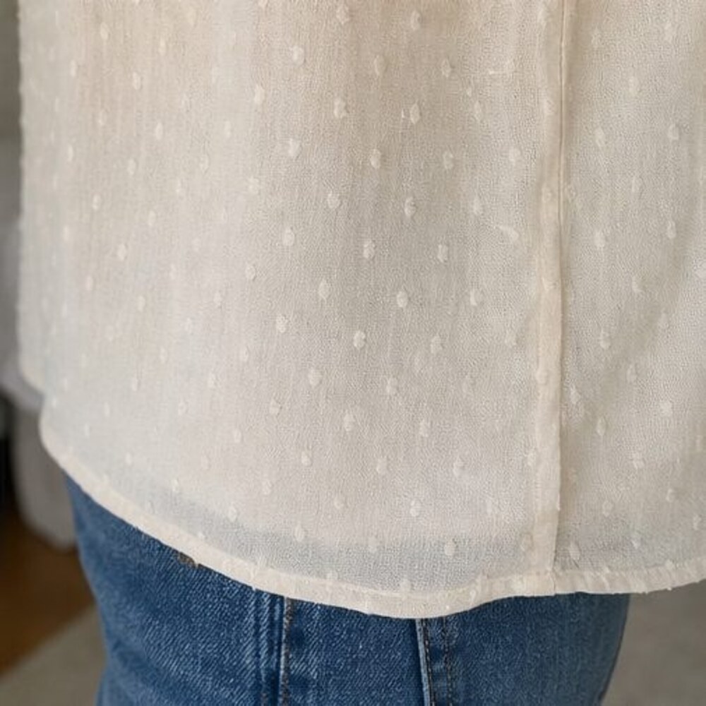Blush Ruffle Blouse - Picture 6 of 6